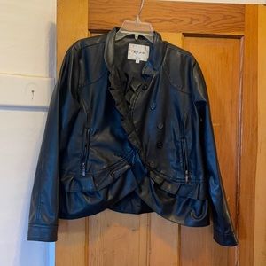 Faux leather jacket
